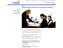 Tablet Screenshot of cefes.umontreal.ca