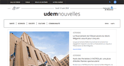 Desktop Screenshot of nouvelles.umontreal.ca