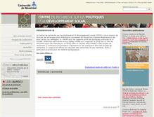 Tablet Screenshot of cpds.umontreal.ca