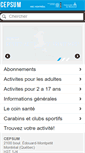 Mobile Screenshot of cepsum.umontreal.ca