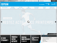 Tablet Screenshot of cepsum.umontreal.ca