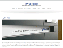 Tablet Screenshot of hybridlab.umontreal.ca