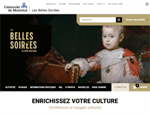 Tablet Screenshot of bellessoirees.umontreal.ca