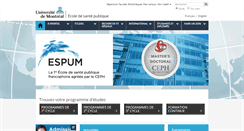 Desktop Screenshot of espum.umontreal.ca