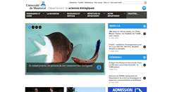 Desktop Screenshot of bio.umontreal.ca