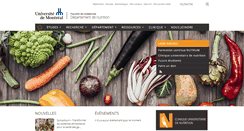 Desktop Screenshot of nutrition.umontreal.ca