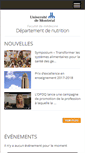 Mobile Screenshot of nutrition.umontreal.ca