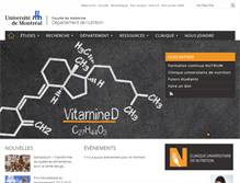 Tablet Screenshot of nutrition.umontreal.ca