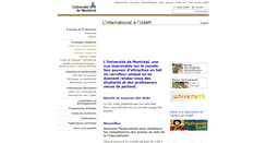 Desktop Screenshot of international.umontreal.ca