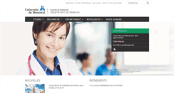 Desktop Screenshot of deptmed.umontreal.ca