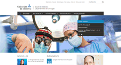 Desktop Screenshot of chirurgie.umontreal.ca