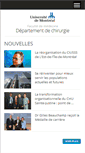 Mobile Screenshot of chirurgie.umontreal.ca