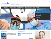 Tablet Screenshot of chirurgie.umontreal.ca