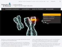 Tablet Screenshot of biomol.umontreal.ca