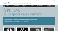 Desktop Screenshot of harcelement.umontreal.ca