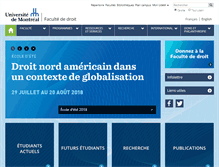 Tablet Screenshot of droit.umontreal.ca